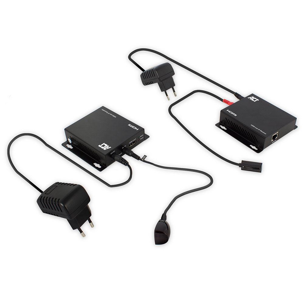 HDMI Extender (усилвател) ACT AC7850, 1080p @ 60Hz, 100 м, Комплект-3
