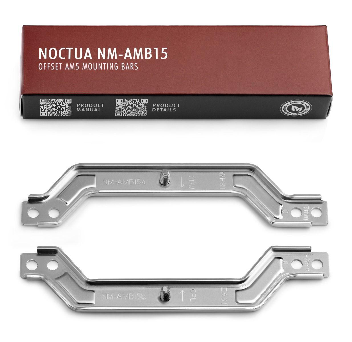 Комплект за монитиране на охладител Noctua NM-AMB15 за сокет AM4/AM5 за охладители NH-U14S, NH-U12A, NH-U12S, NH-U9S-2