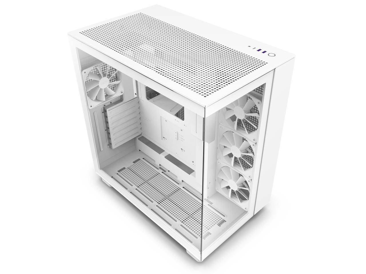 Кутия NZXT H9 Flow Matte White - Middle Tower-3