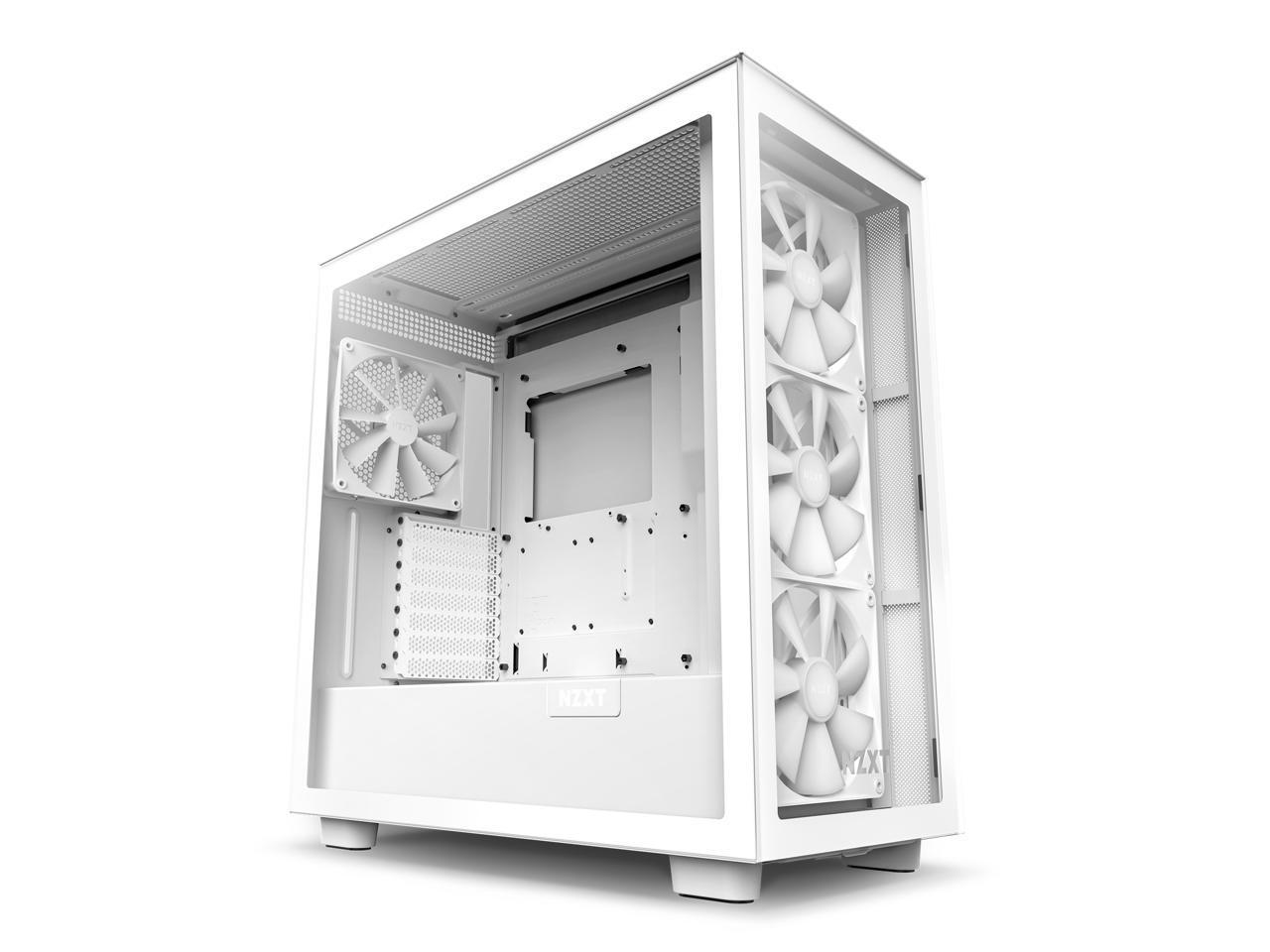 Кутия NZXT H7 Elite 2023 Matte White Mid-Tower-2