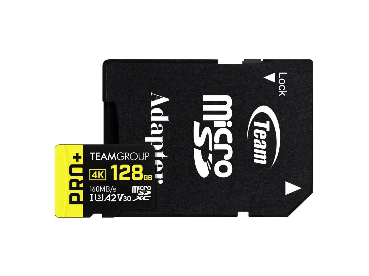 Карта памет Team Group PRO Plus microSDXC 128GB, UHS-I U3, A2, V30 + SD Адаптер-3