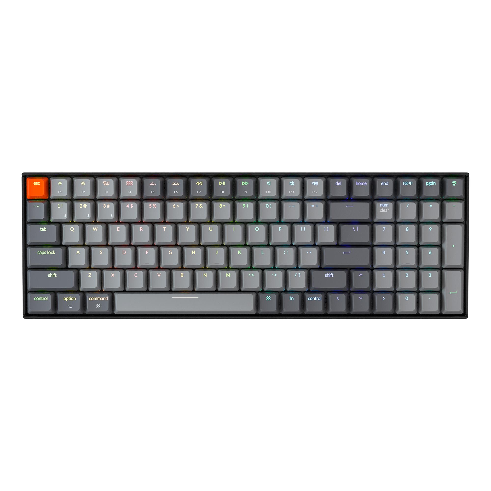 Геймърска Механична клавиатура Keychron K4 Full-Size Gateron Blue Switch RGB LED Plastic Frame