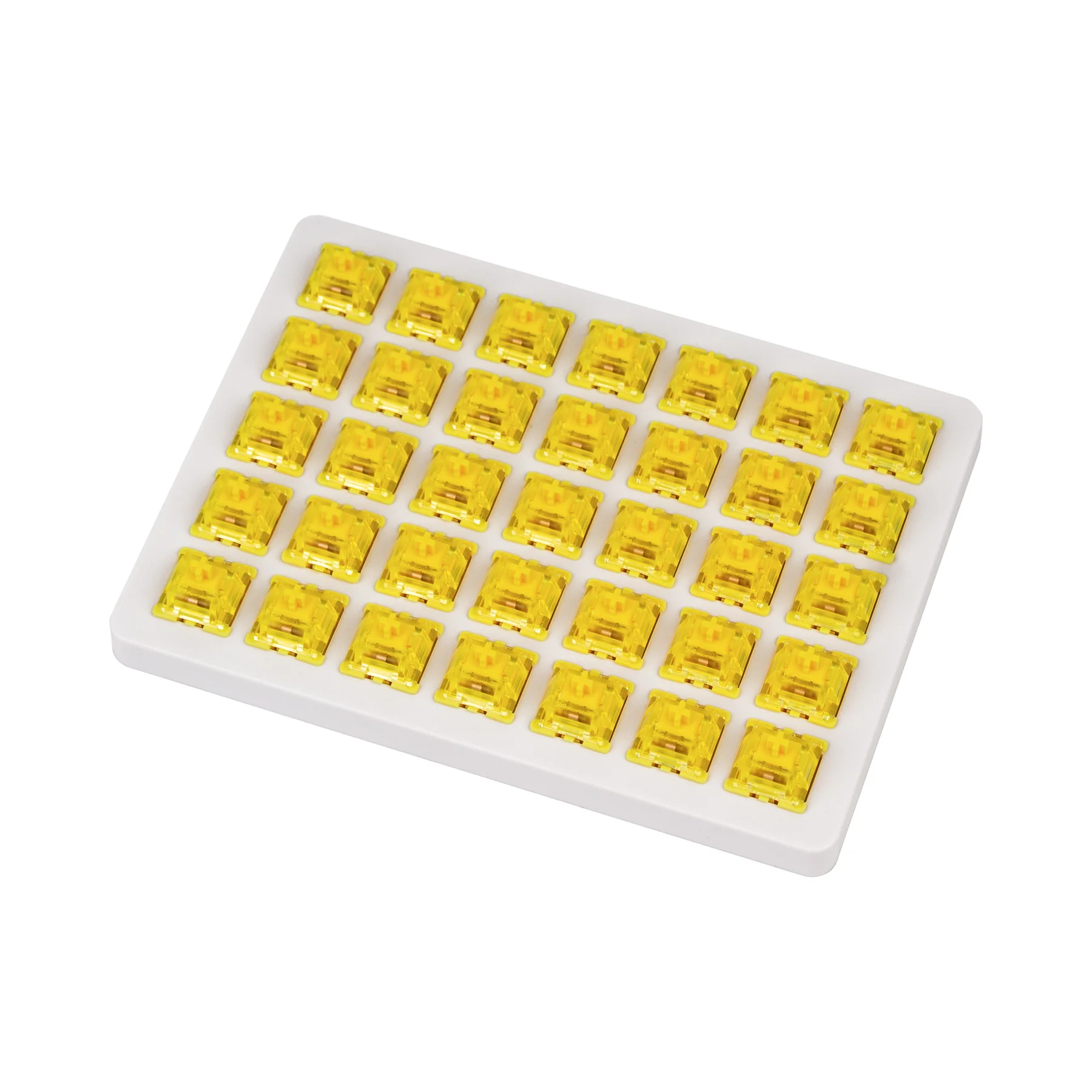 Суичове за механична клавиатура Keychron Gateron Phantom Yellow Switch, Комплект 35 броя-1