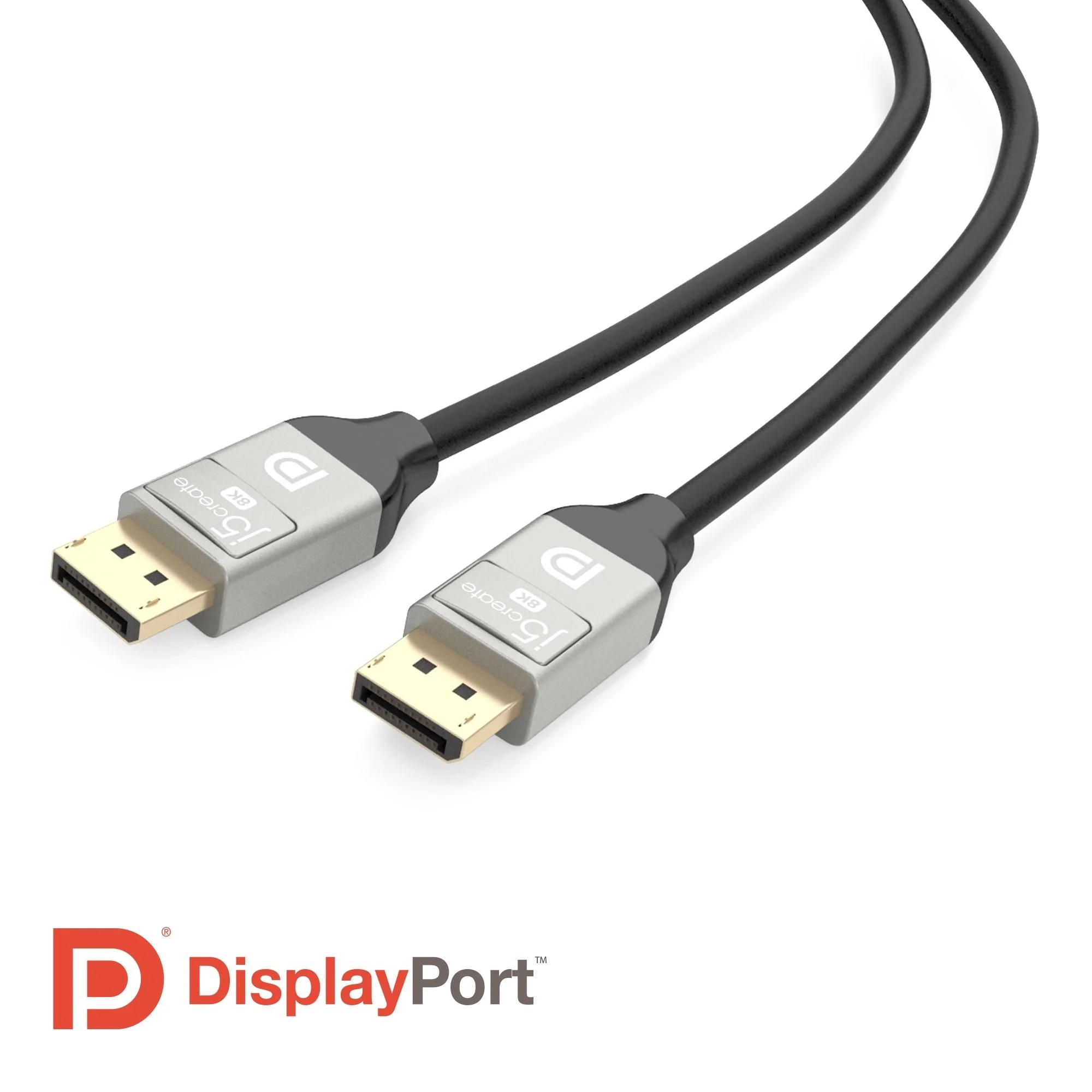 Кабел j5create JDC43,8K  DisplayPort мъжко - DP мъжко, 2 м-2