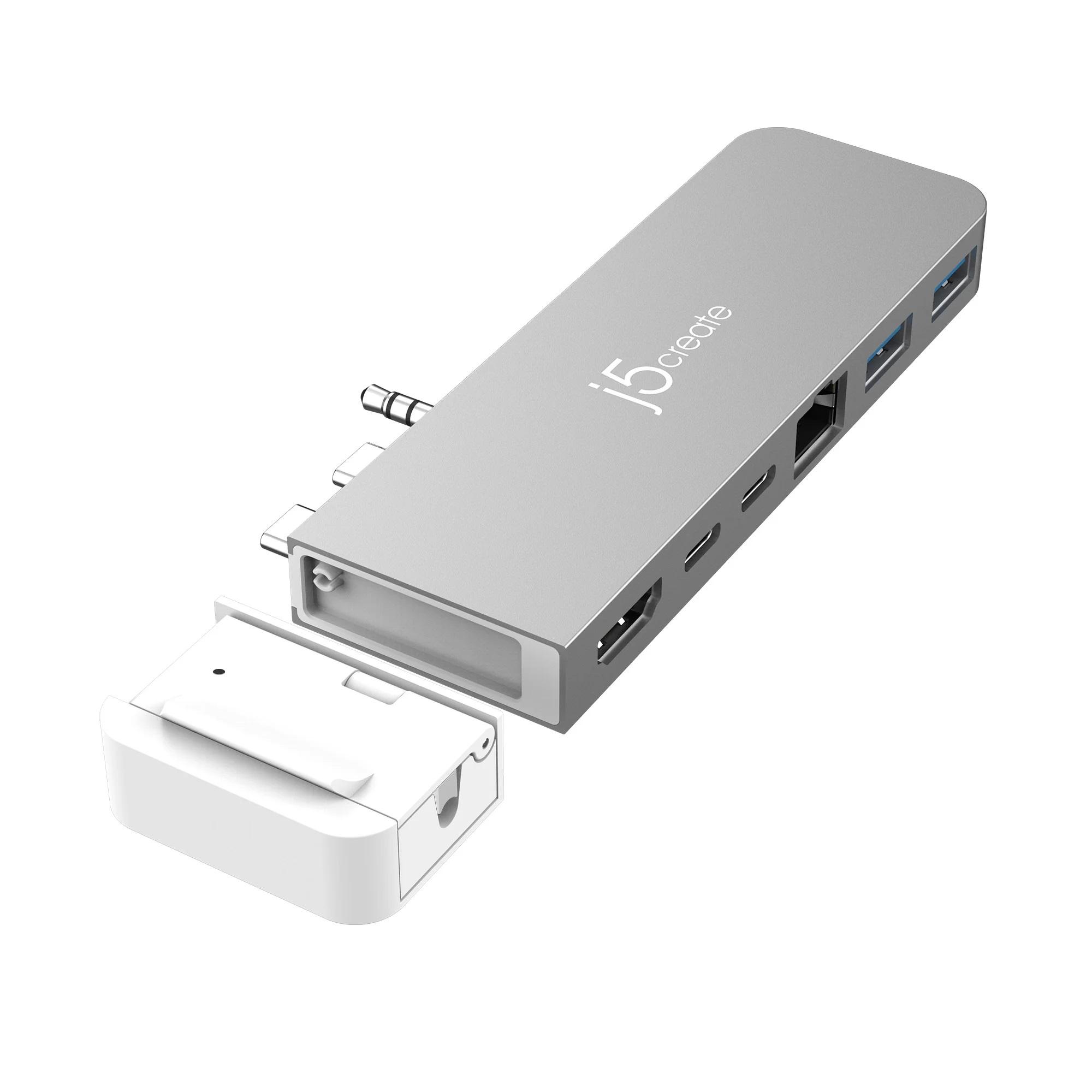  j5create JCD395, 4K60 Pro USB4 Хъб, MagSafe Kit, За MacBook Pro 2021/2022-2