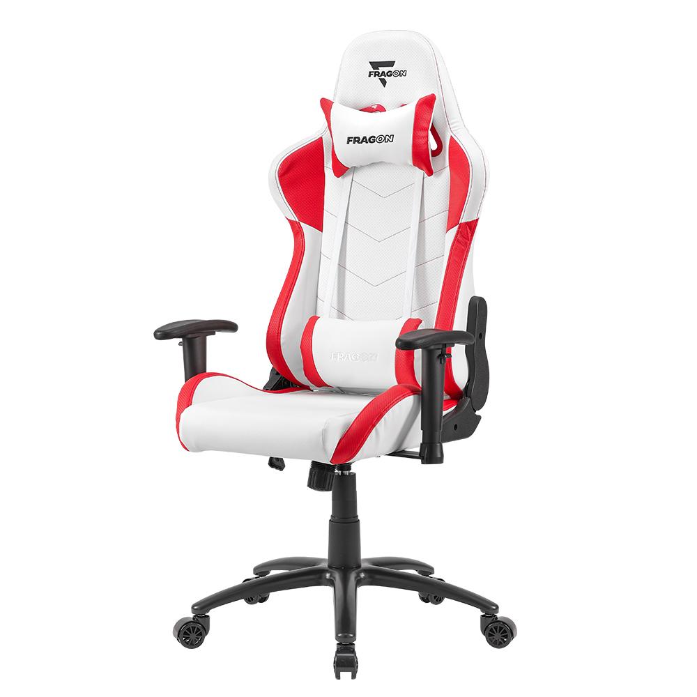 Геймърски стол FragON 2X White/Red-3