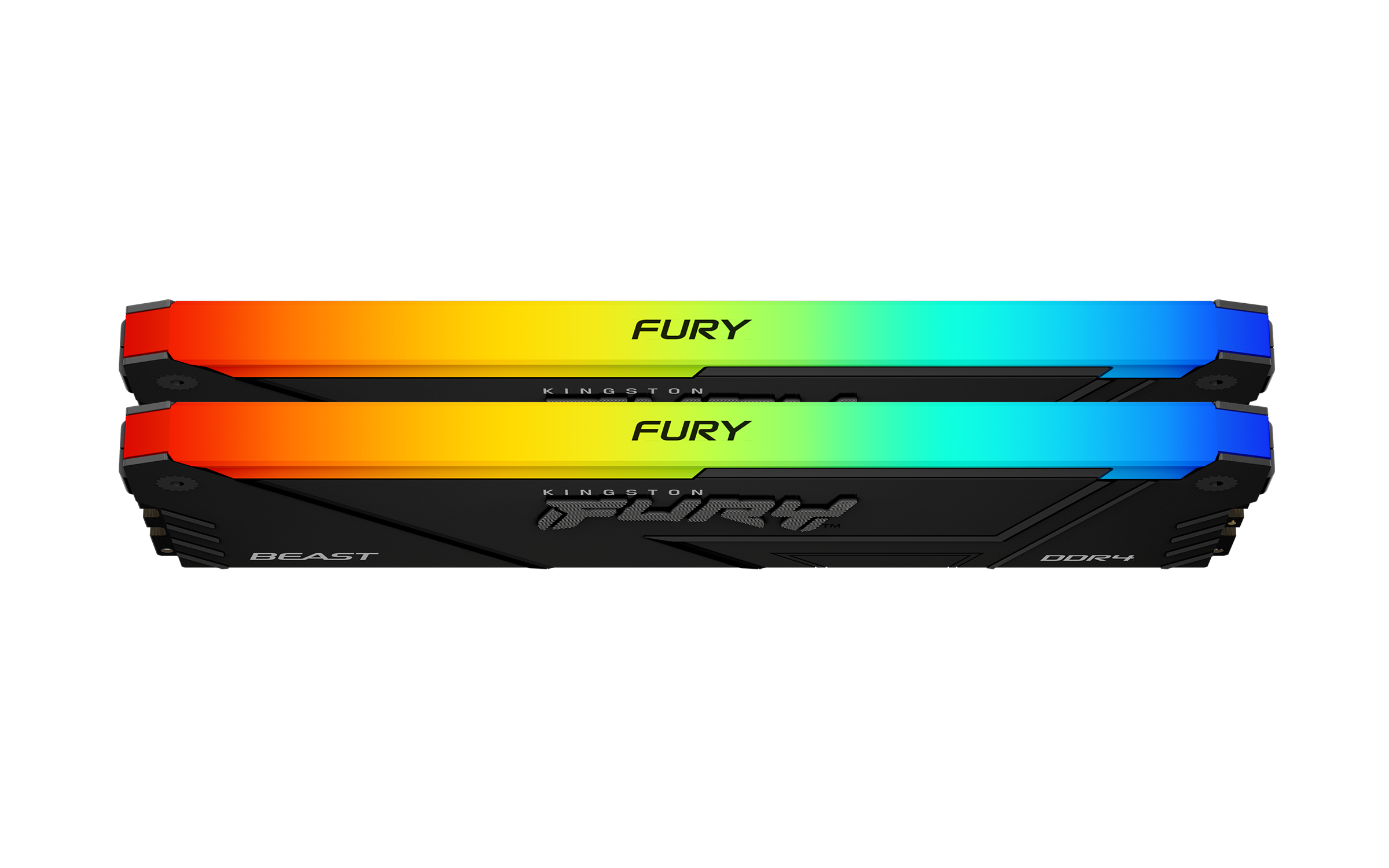 Памет Kingston FURY Beast Black RGB 16GB(2x8GB) DDR4 3200MHz CL16 KF432C16BB2AK2/16-4