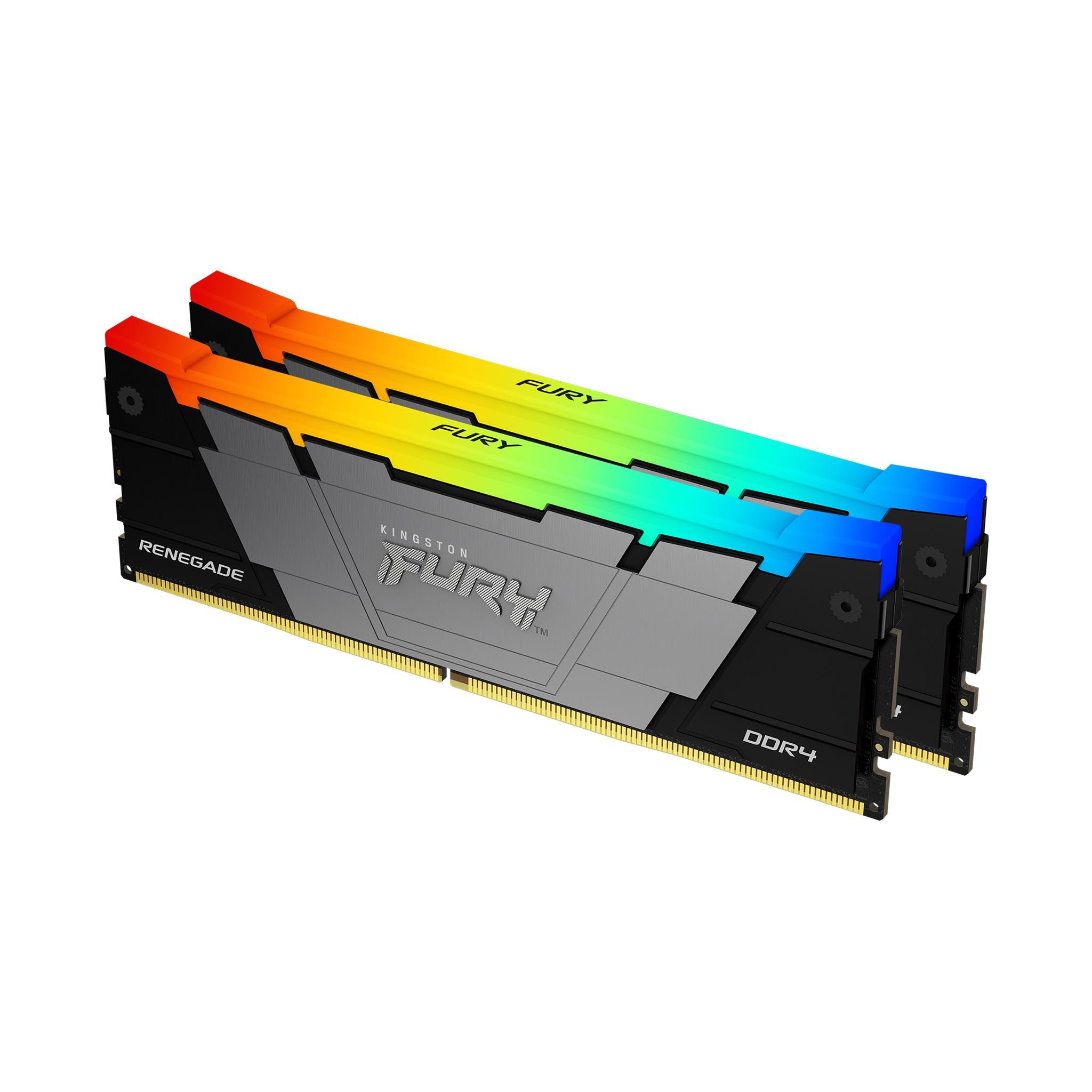 Памет Kingston FURY Renegade RGB 32GB (2x16GB) DDR4 3200MHz CL16 KF432C16RB12AK2/32