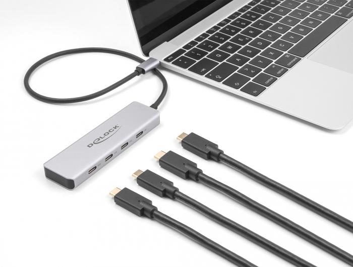 USB хъб Delock 64231, USB-C - 4 x USB-C, 10 Gbps-2