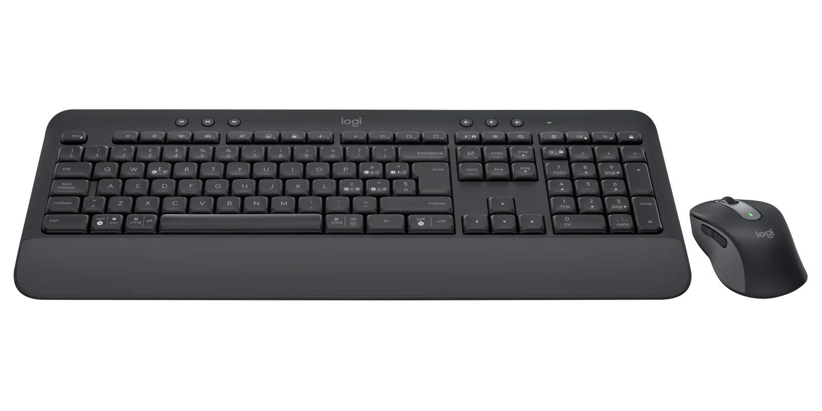 Kомплект безжични клавиатура с мишка Logitech MK650, Черен-2