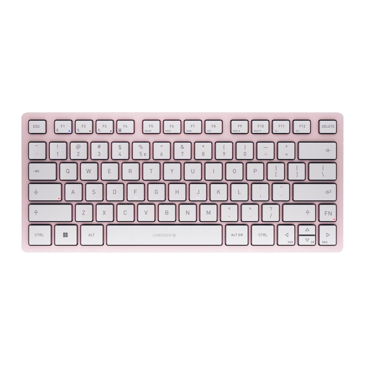 Безжична клавиатура CHERRY KW 7100 MINI BT, Bluetooth, Розова
