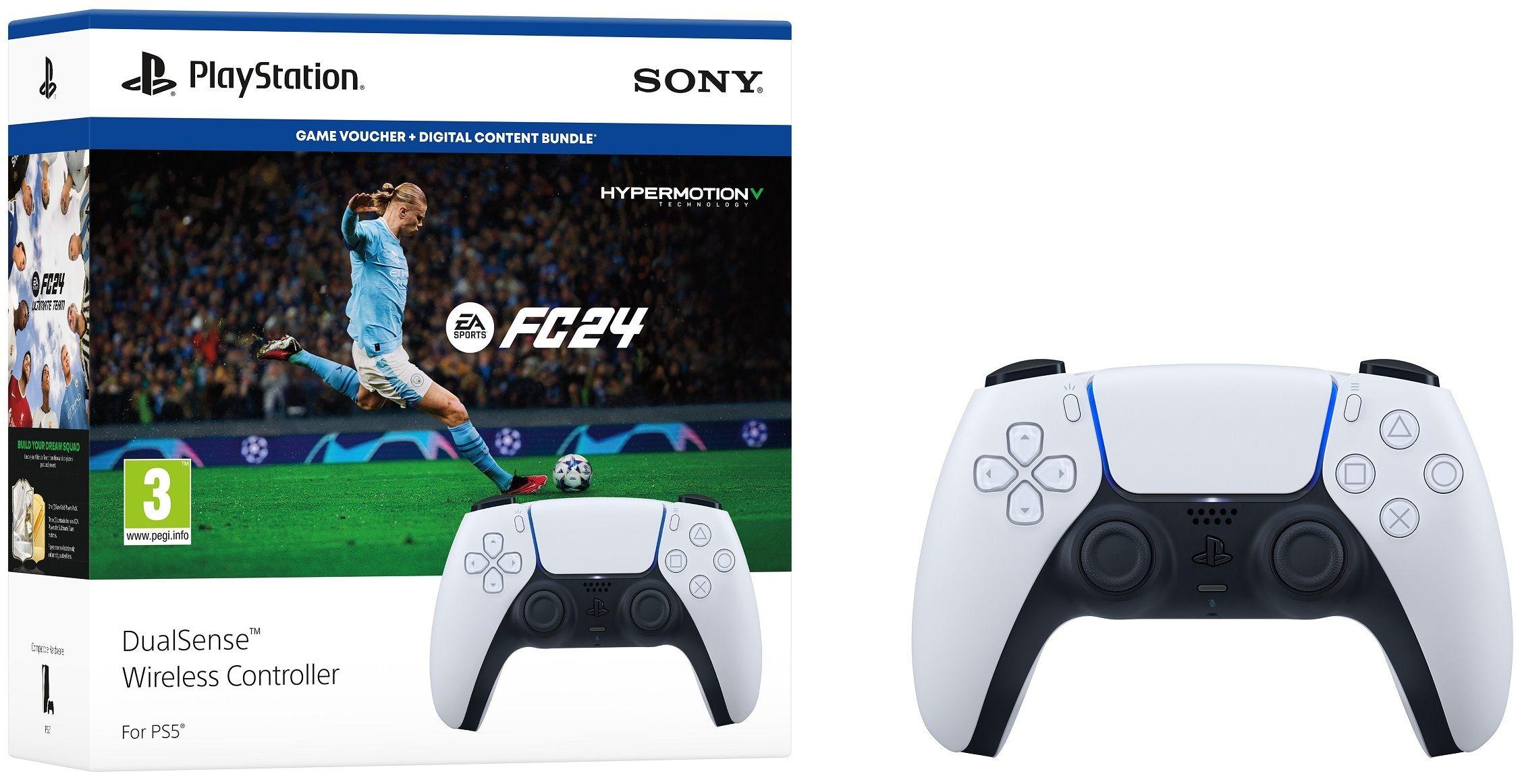 Безжичен геймпад Sony PS5 DualSense Wireless Controller + EA Sports FC 24 Bundle-2