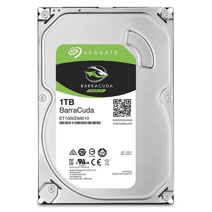 Хард диск SEAGATE BarraCuda, 1TB, 256MB, 7200 rpm,  SATA 3, ST1000DM014-1