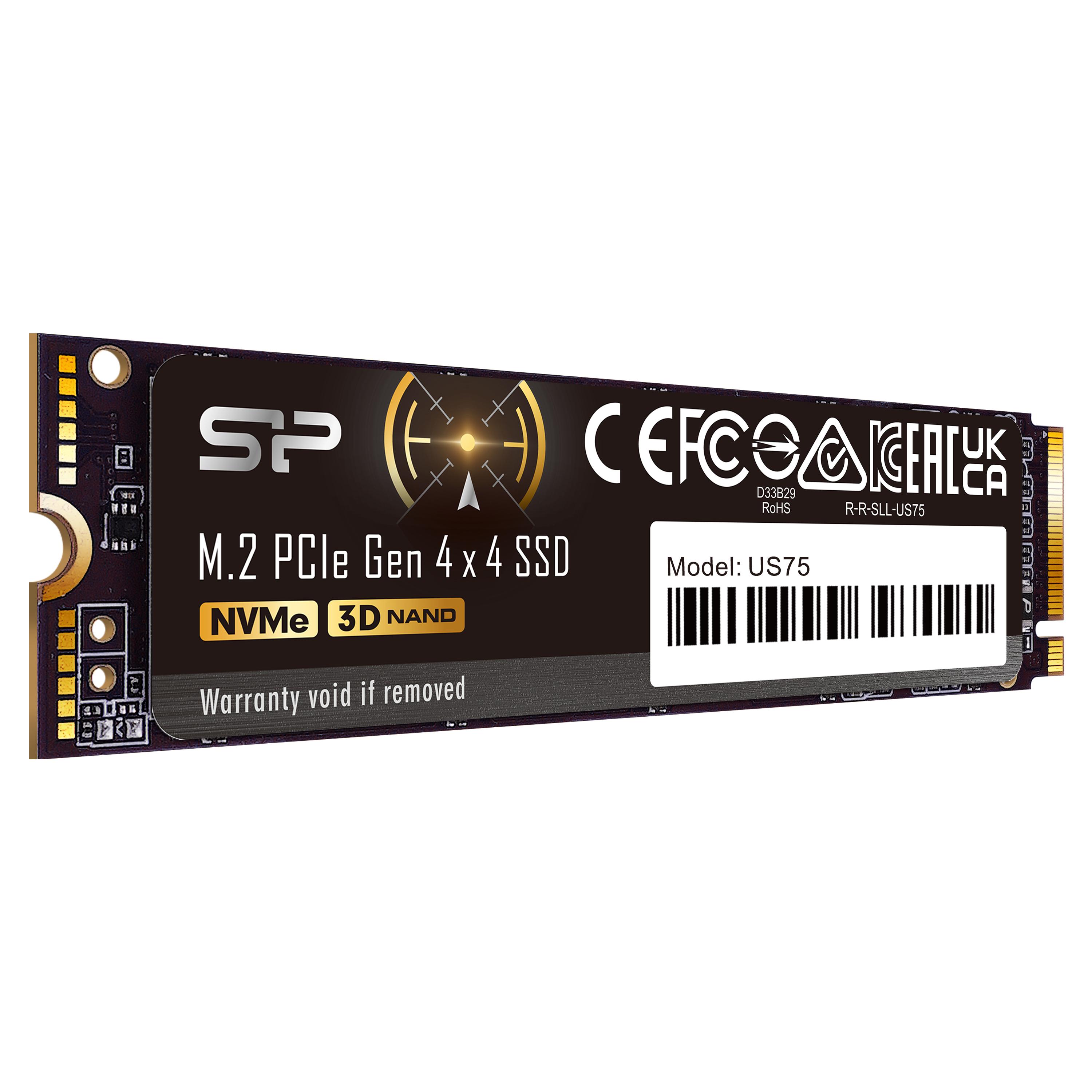 SSD Silicon Power US75 4TB M.2-2280, PCIe, Gen 4x4 NVMe-2