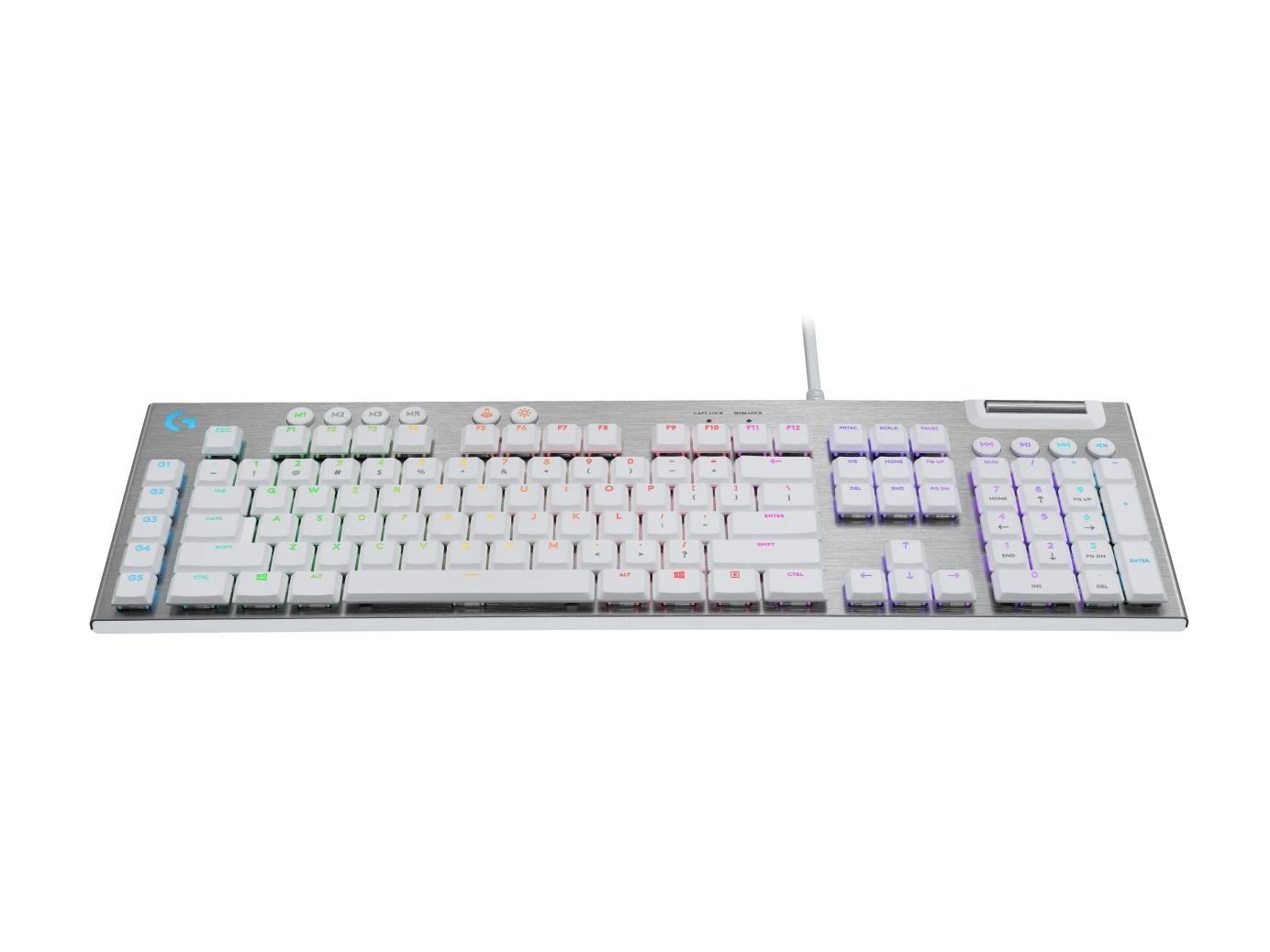 Геймърска механична клавиатура Logitech G815 White, Lightsync RGB, Tactile суичове-3