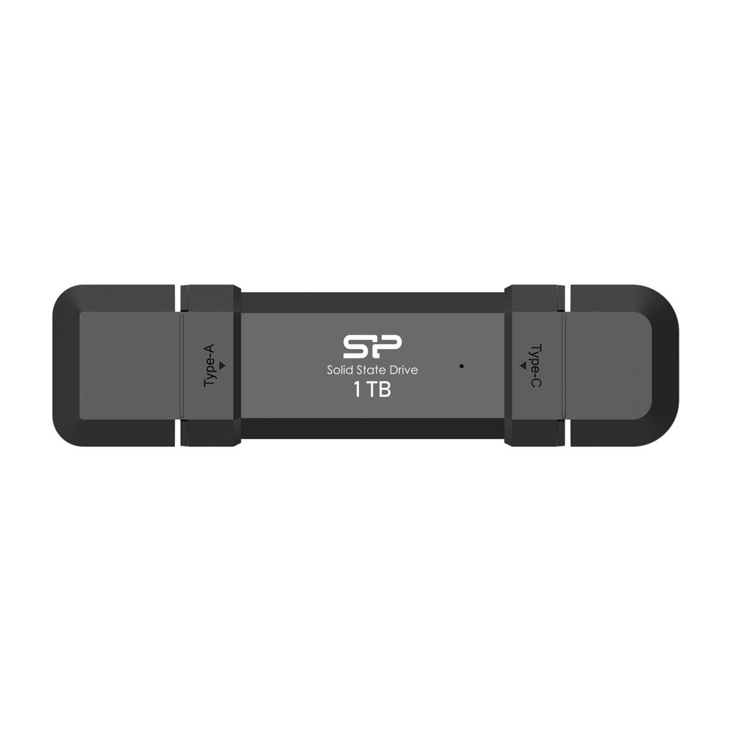 Външен SSD Silicon Power DS72 Black, 1TB, USB-A и USB-C 3.2 Gen2-1