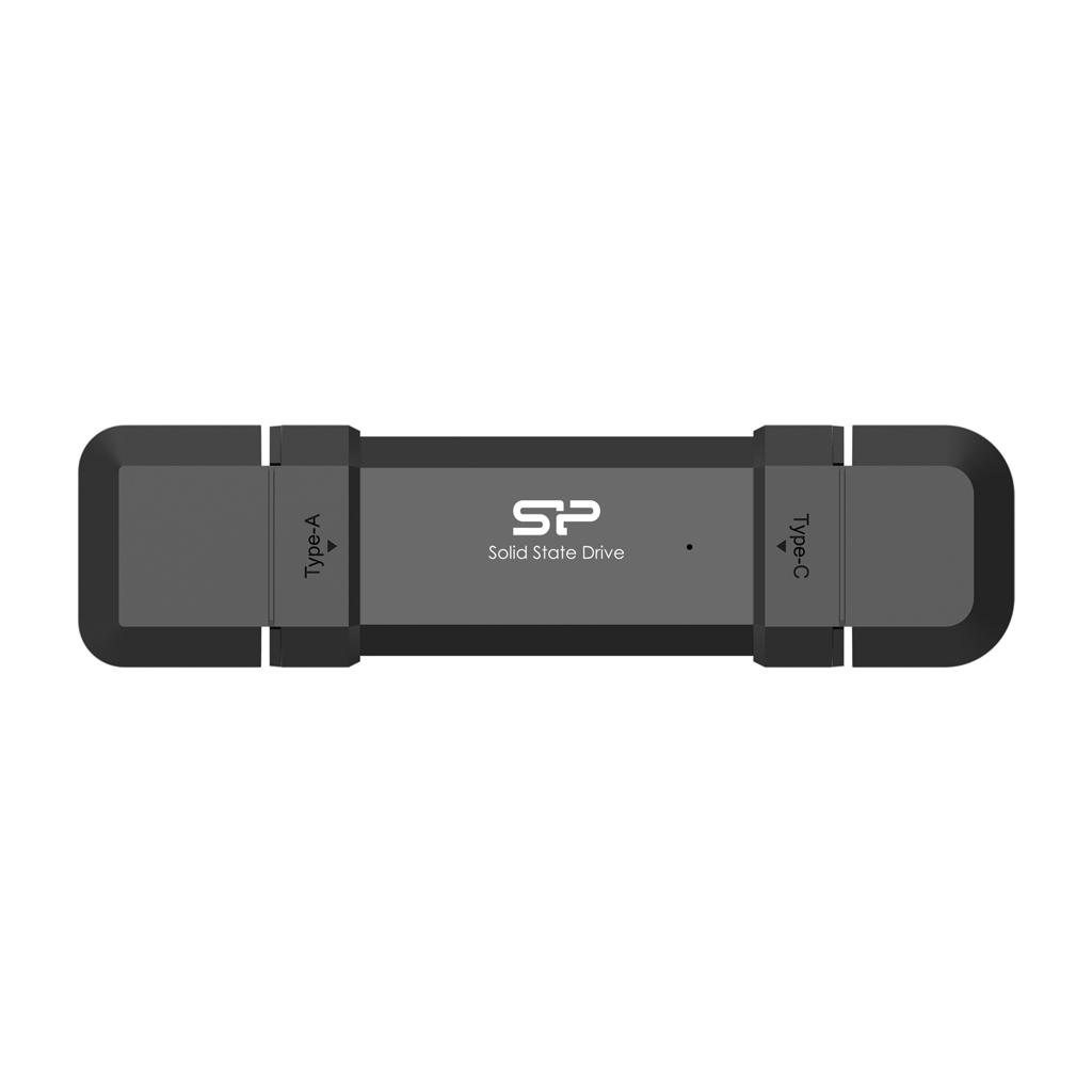 Външен SSD Silicon Power DS72 Black, 250GB, USB-A и USB-C 3.2 Gen2