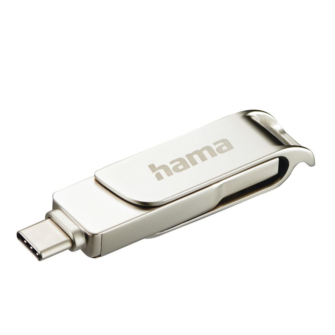 Флаш памет HAMA &quot;C-Rotate Pro&quot;, USB-C 3.1/3.0, 64GB, 70MB/s, сребрист-2