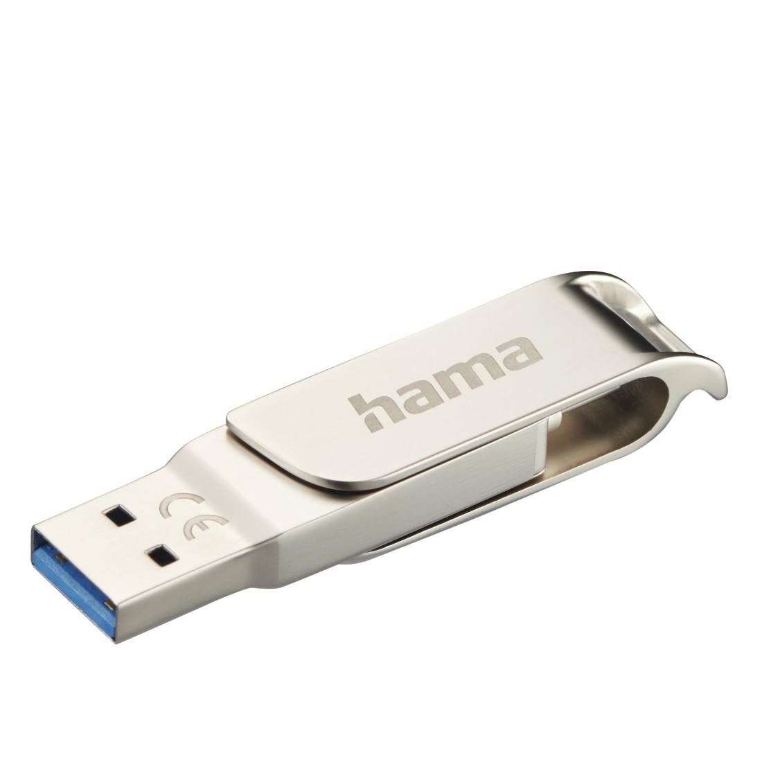 Флаш памет HAMA &quot;C-Rotate Pro&quot;, USB-C 3.1/3.0, 64GB, 70MB/s, сребрист-3