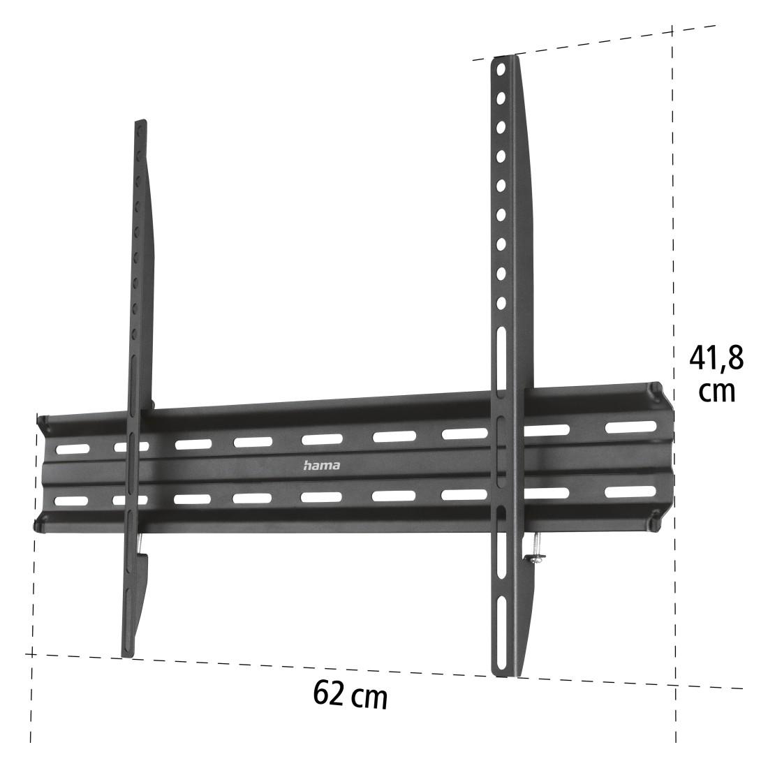 Стенна стойка за TV, FIX, черна, 600x400, 190 cm (75&quot;)-4
