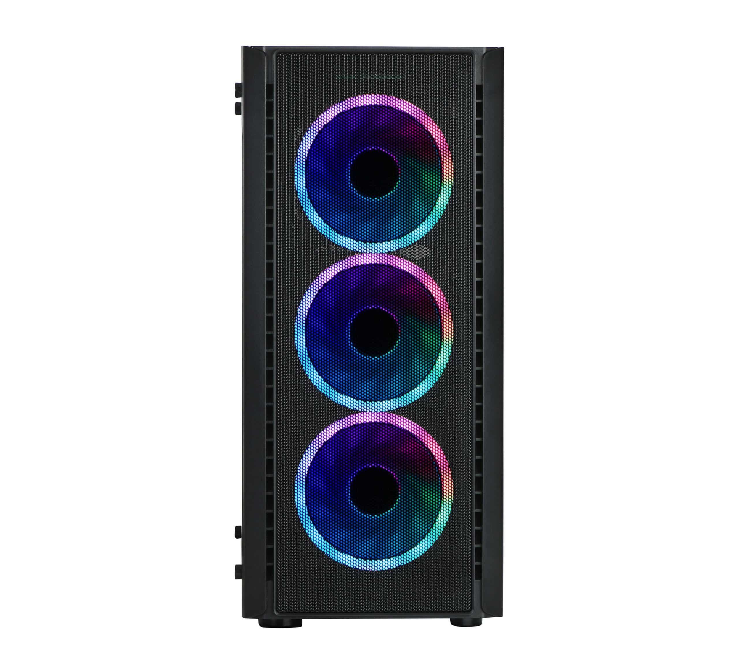 Кутия Spire SPM7022GU3-3RGB, Без захранване, 3 x RGB вентилатора, ATX, mATX-2