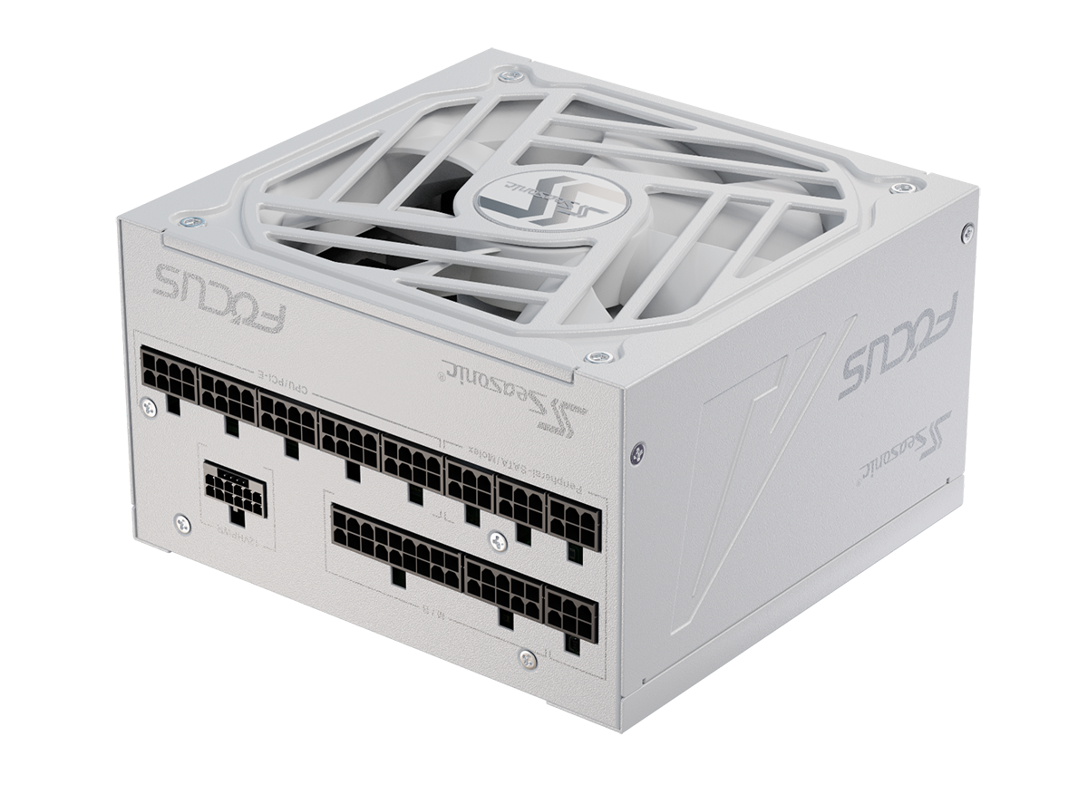 Захранващ блок SEASONIC FOCUS GX-1000 1000W, White 80+ Gold PCIe 5.0, Fully Modular-2