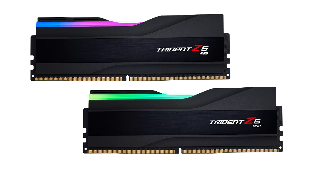 Памет G.SKILL Trident Z5 Black RGB 32GB (2x16GB) DDR5 7600MHz CL36 F5-7600J3646G16GX2-TZ5RK 1.40V, Intel XMP