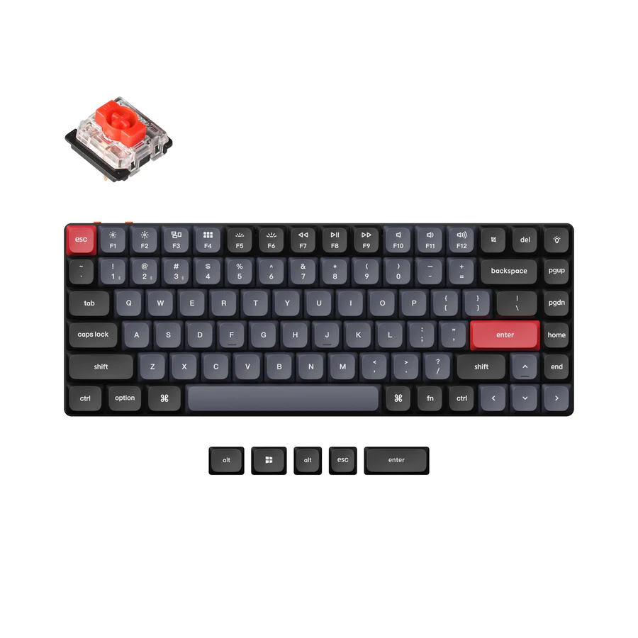 Геймърска механична клавиатура Keychron K3 Pro QMK/VIA Hot-Swappable Gateron Low Profile Red Switch, RGB Backlight