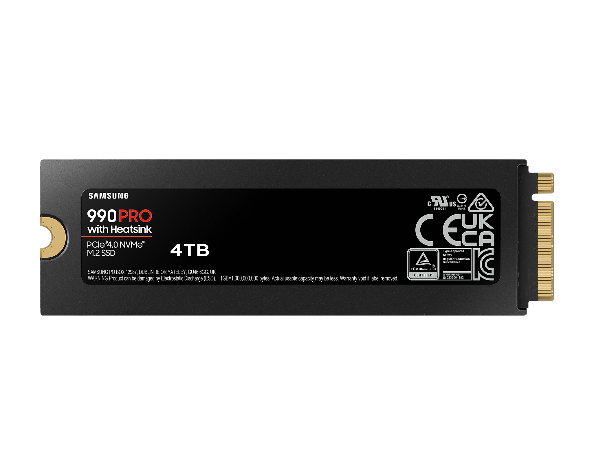 SSD SAMSUNG 990 PRO с Heatsink 4TB, MZ-V9P4T0CW-2
