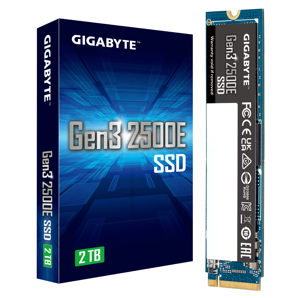 SSD Gigabyte Gen3 2500E, 2TB, NVMe, M.2-3