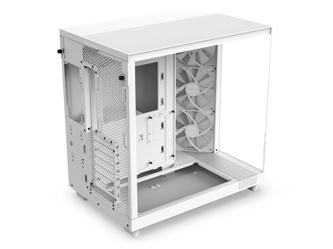 Кутия NZXT H6 Flow Matte White - Middle Tower-4