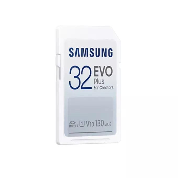 Карта памет Samsung EVO Plus, SD Card, 32GB, Бяла-2