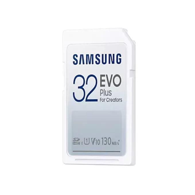 Карта памет Samsung EVO Plus, SD Card, 32GB, Бяла-3