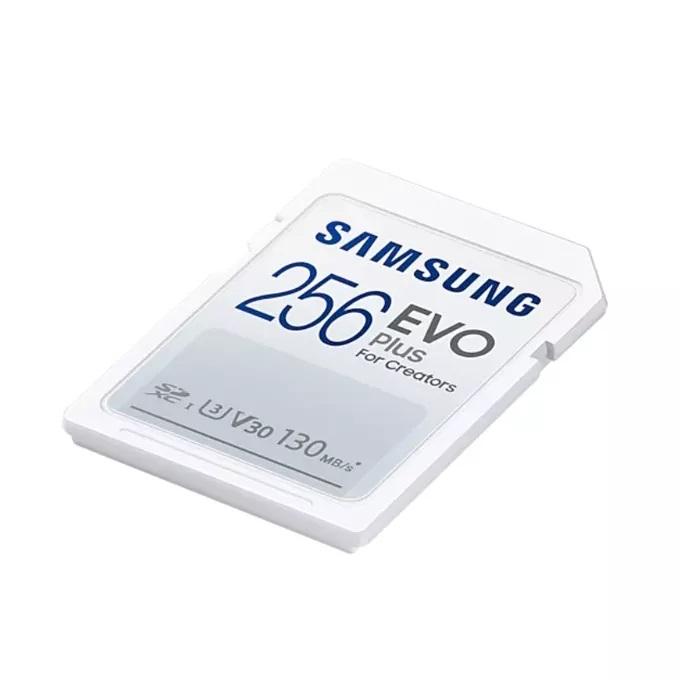Карта памет Samsung EVO Plus, SD Card, 256GB, Бяла-4