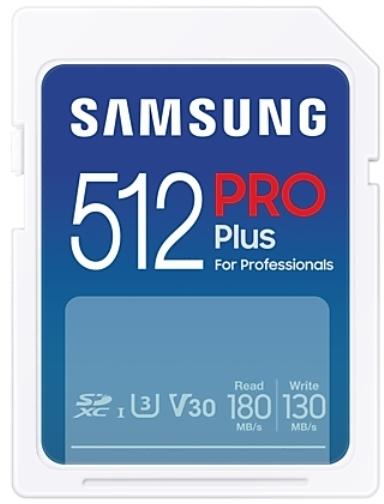 Карта памет Samsung PRO Plus, SD Card, 512GB, USB Четец, Бяла-3