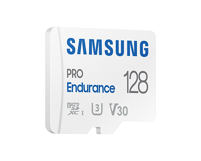 Карта памет Samsung PRO Endurance, microSDXC, UHS-I, 128GB, Адаптер-2