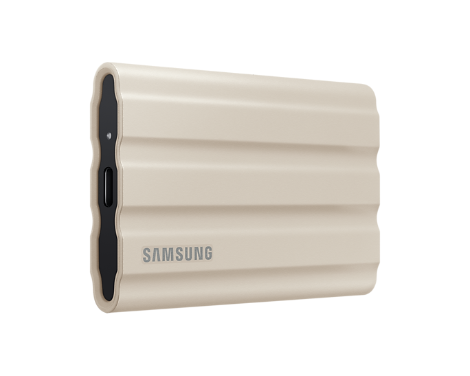 Външен SSD Samsung T7 Shield, 1TB USB-C, Бежов-2