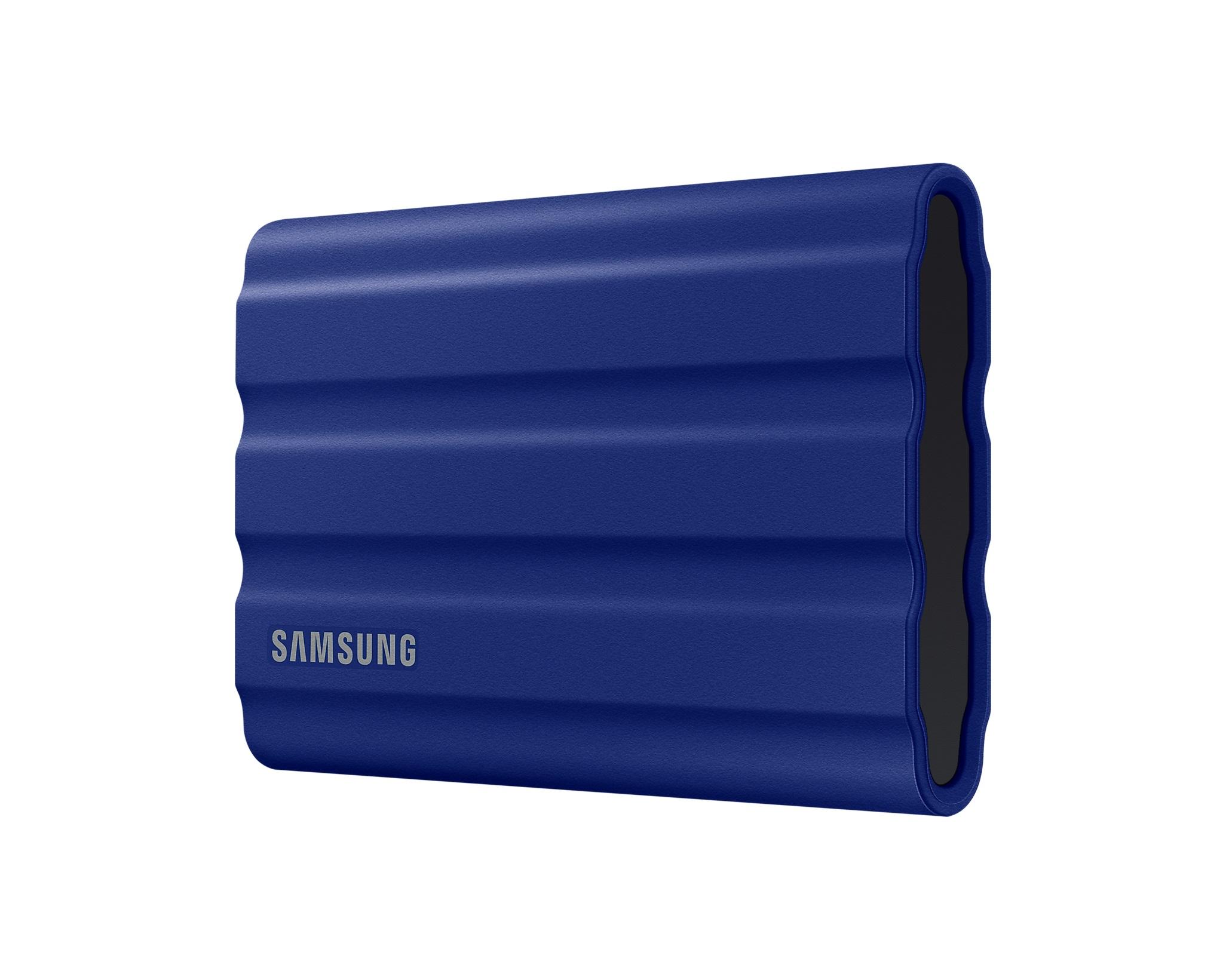 Външен SSD Samsung T7 Shield, 1TB USB-C, Син-3