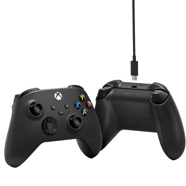 Геймърски контролер Microsoft Xbox + Type-C кабел Black-2