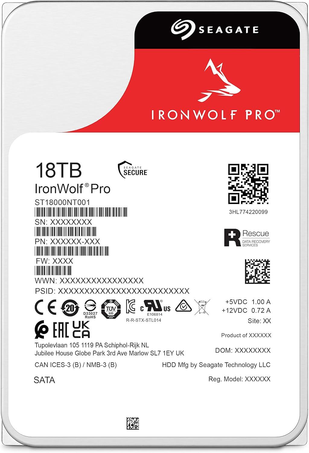 Хард диск SEAGATE IronWolf ST18000NT001, 18TB, 256MB Cache, SATA 6.0Gb/s-2