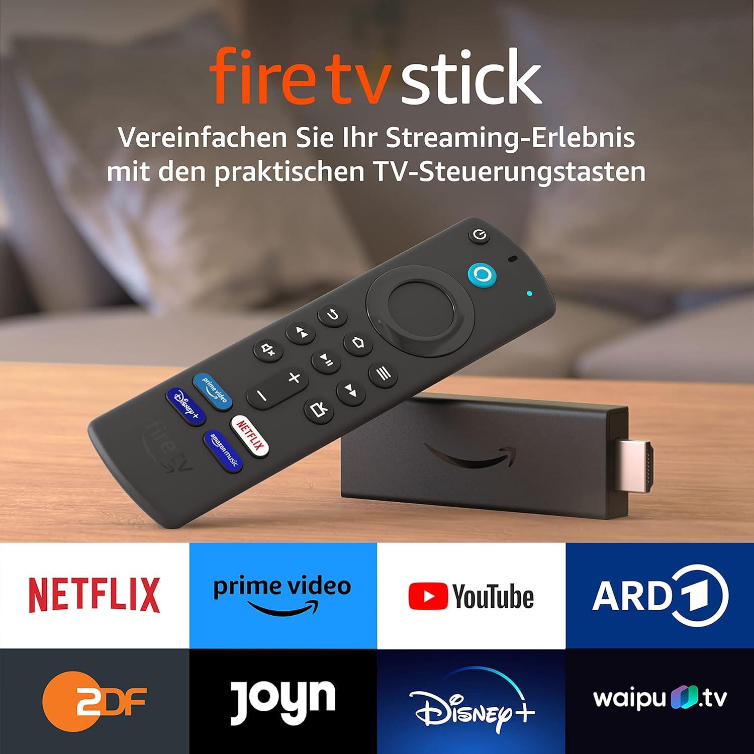 Мултимедиен плеър AMAZON Fire TV Stick, Wi-Fi 6, Alexa Voice Remote, Черен-2