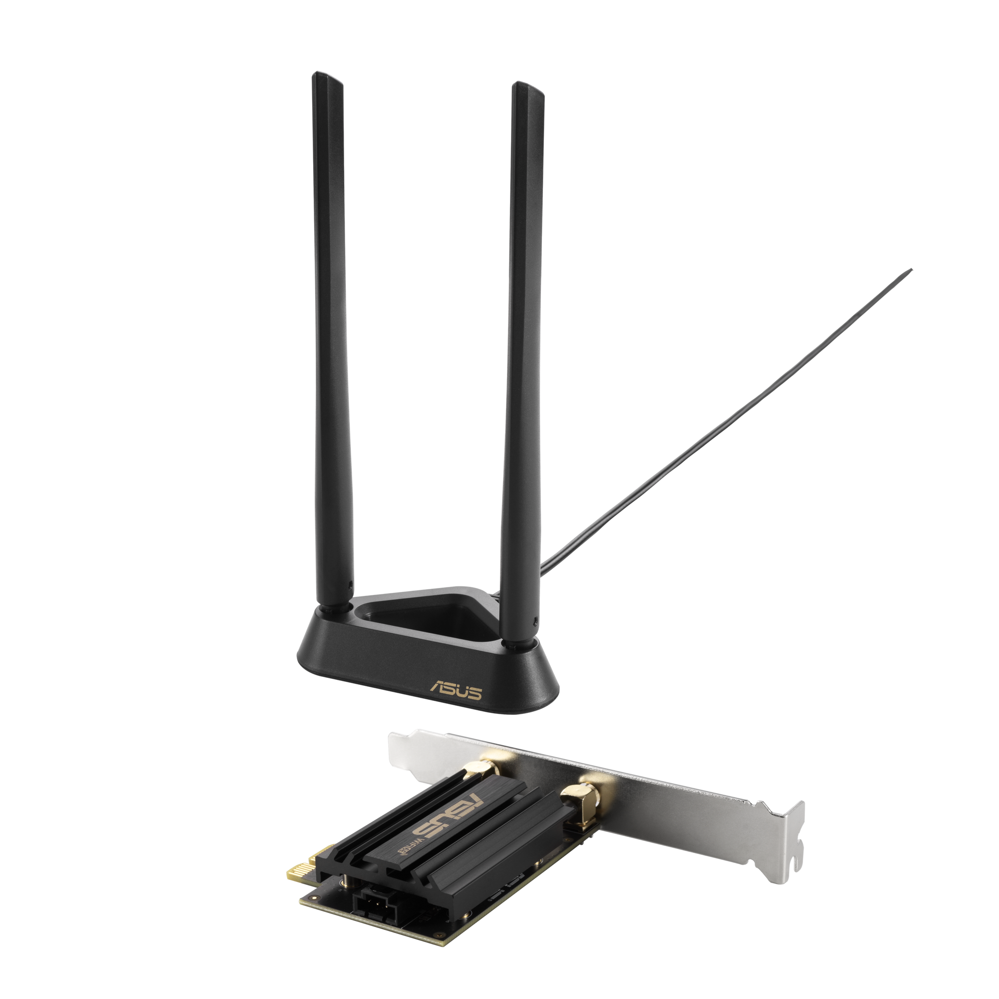 Безжичен адаптер ASUS PCE-AXE59BT WiFi 6E PCI-e две външни антени и Bluetooth 5.2-2