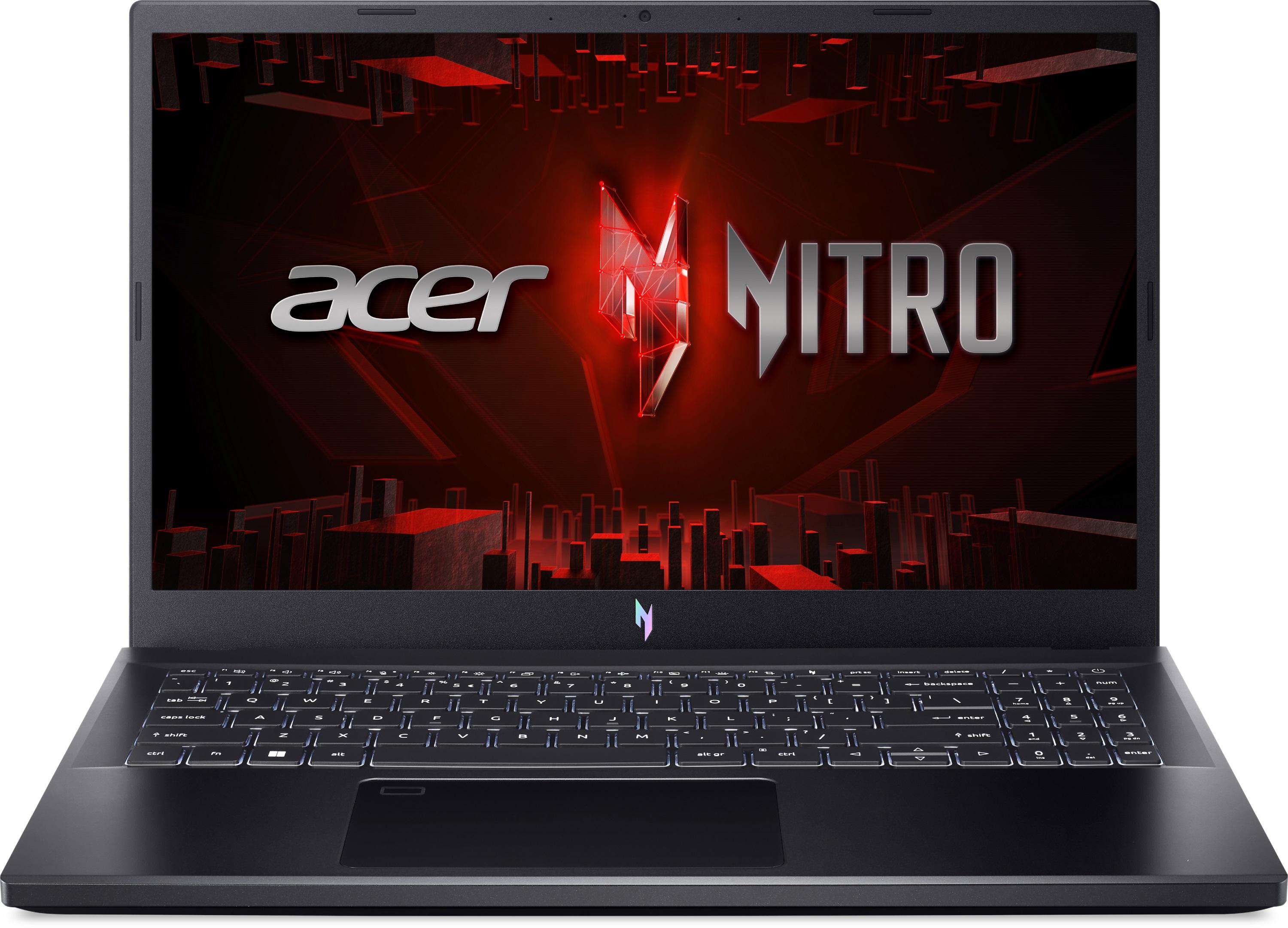 Лаптоп Acer Nitro V ANV15-51-5834 15.6&quot; FHD IPS, Intel Core i5-13420H, 16GB DDR5, 512GB NVMe SSD, RTX 2050 4GB, Nо OS, Кирилизиран