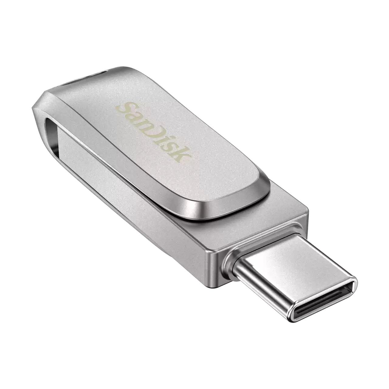 USB памет SanDisk Ultra Dual Drive Luxe, 1TB, USB 3.1 Gen 1, USB-C, Сребрист-3