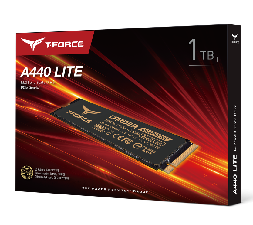 SSD Team Group T-Force Cardea A400 Lite, M.2 2280 1TB PCI-e 4.0 x4 NVMe 1.4-4