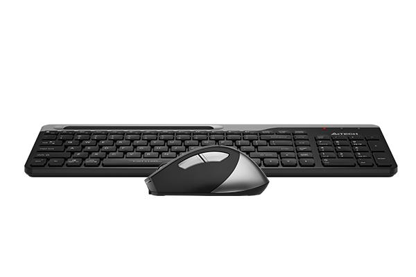 Комплект клавиатура и мишка A4TECH Fstyler FB2535C, Bluetooth &amp; 2.4G, Черен/Сив-3