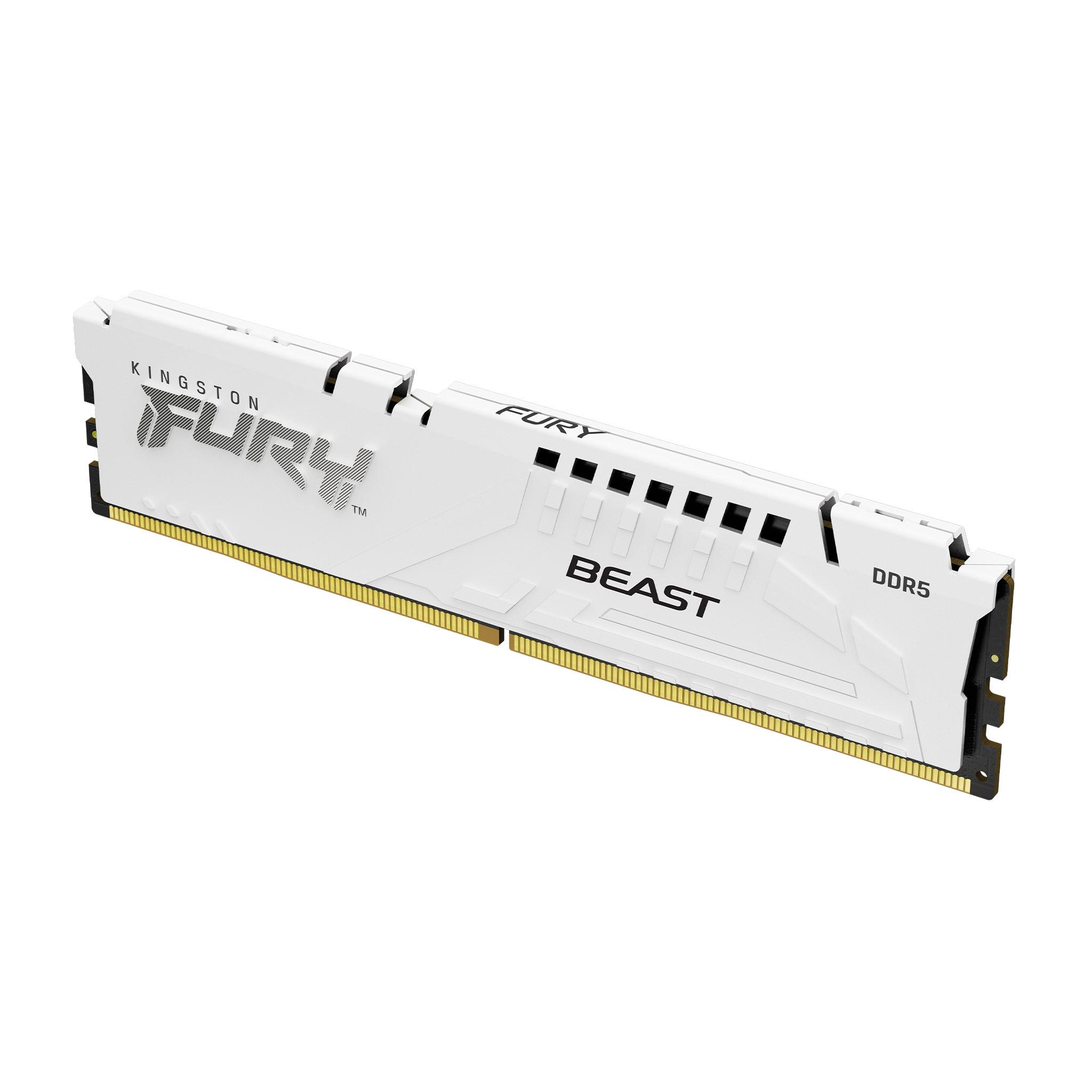 Памет Kingston FURY Beast White 32GB DDR5 6000MHz CL30 KF560C30BWE-32 - AMD EXPO-2