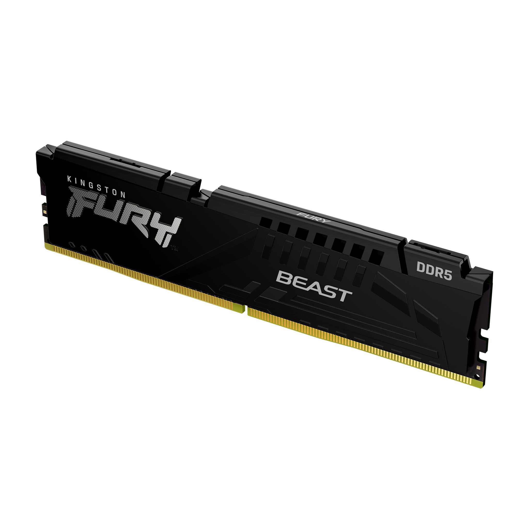 Памет Kingston FURY Beast Black 64GB(2x32GB) DDR5 - KF564C32BBK2-64-2