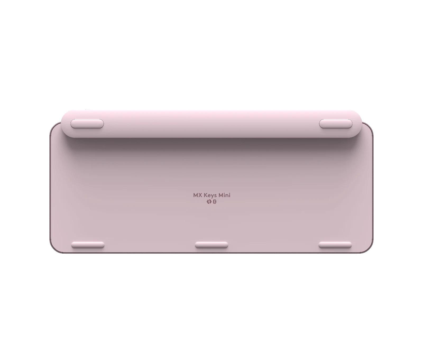 Безжична клавиатура Logitech MX Keys Mini, Bluetooth, USB-C, Розова-3