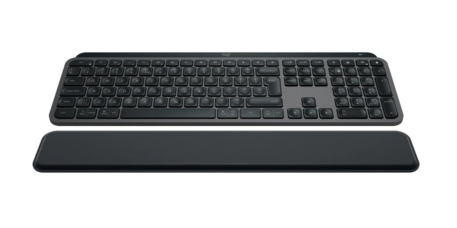 Kлавиатура Logitech MX Keys S, Bluetooth, Illuminated, Подложка за китка, Черна-2